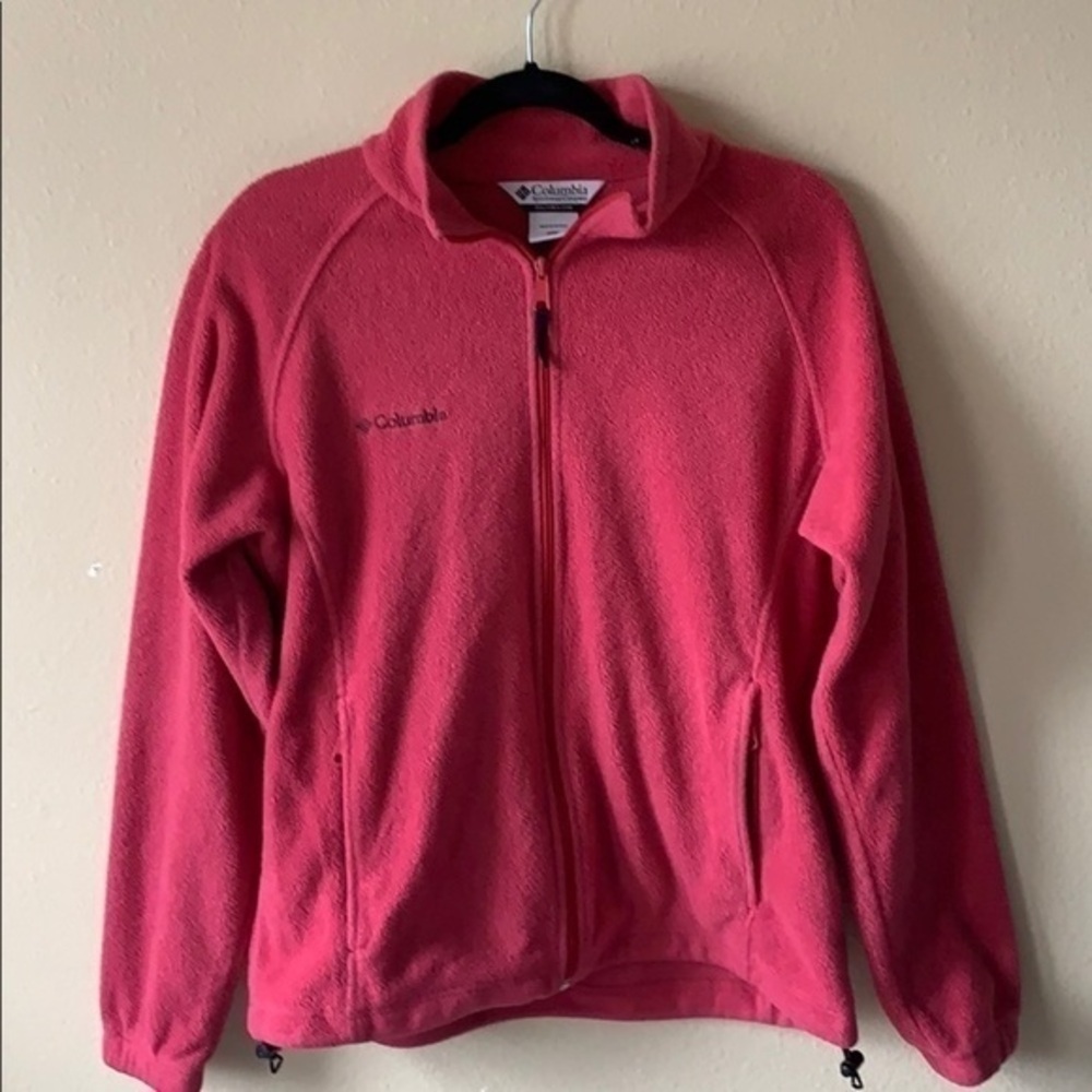 Columbia Pink Fleece Half Zip Pullover